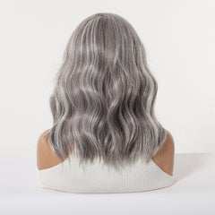 LaceFront Silver Ash Grey Medium Wavy 14"