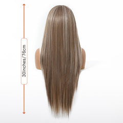 LaceFront Blonde & Brown Extra Long Straight 30