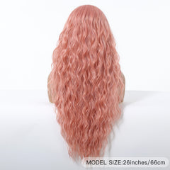 Blush Pink Long Beach Waves 26