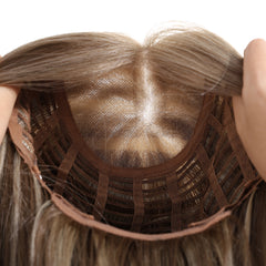 AuraTress MONO Ash Beige Blonde Long Straight Layers Wig 20