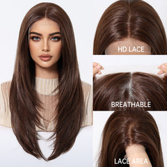 LaceFront Brown Long Curly 22