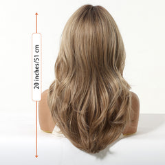 Beige Blonde Long Wave Wig 20