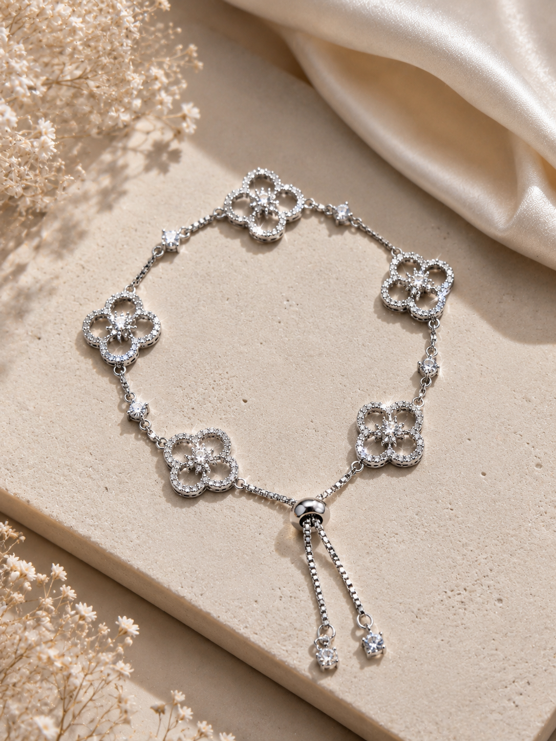 Silver Blossom Bracelet