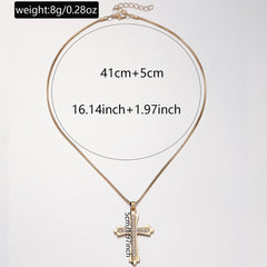 Classic Gold Cross Necklace