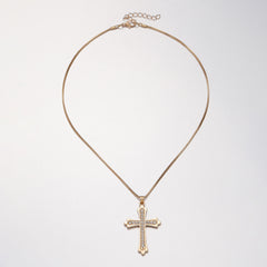 Classic Gold Cross Necklace