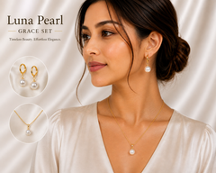 Luna Pearl Grace Necklace & Earring Set