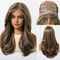 AuraTress MONO Ash Brown Long Layered Waves 22