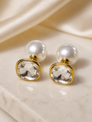 Crystal Pearl Studs Earing