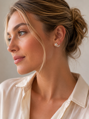 Crystal Pearl Studs Earing