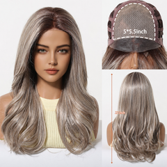 AuraTress MONO Ash Blonde Long Soft Waves 22