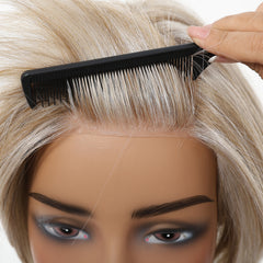 AuraTress MONO Champagne Blonde Layered Pixie Bob 8