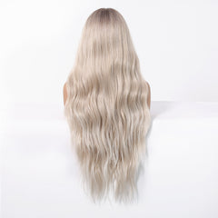 LaceFront Pearl Platinum Blonde Long Soft Waves 30