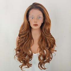 LaceFront Caramel Copper Glam Long Curls 26