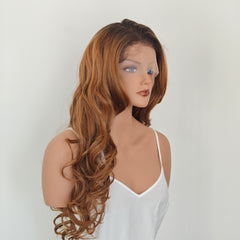 LaceFront Caramel Copper Glam Long Curls 26