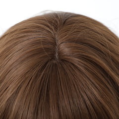 Chocolate Brown with Bangs Short Waves 14