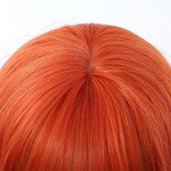 Fiery Orange with Bangs Long Waves 28