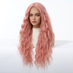 Blush Pink Long Beach Waves 26