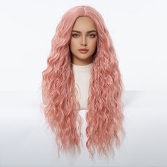 Blush Pink Long Beach Waves 26