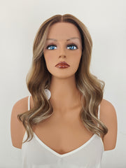 AuraTress PREMIUM BLEND Caramel Brown Long Waves 20