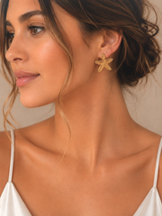 Gold Starfish Earrings