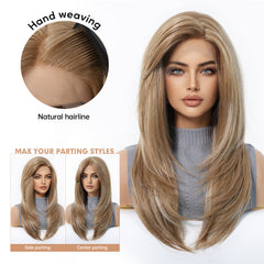 LaceFront Golden Long Curly 22