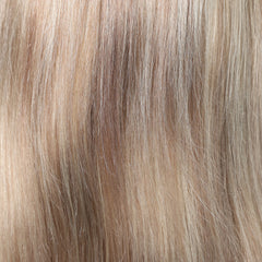 AuraTress 100% Human Hair Champagne Blonde with Blended Highlights Long Straight 16