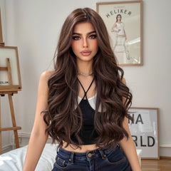 AuraTress MONO Brown Long Wavy 24